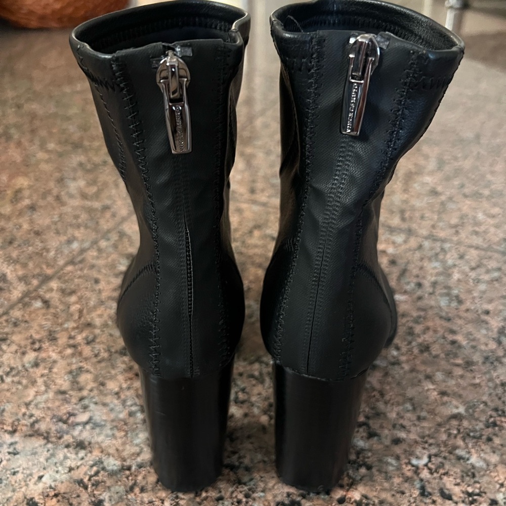 Vince Camuto Erettie Black Booties Size 6.5 - Picture 4 of 5